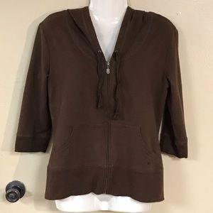 Brown casual jacket by Athletic works size medium